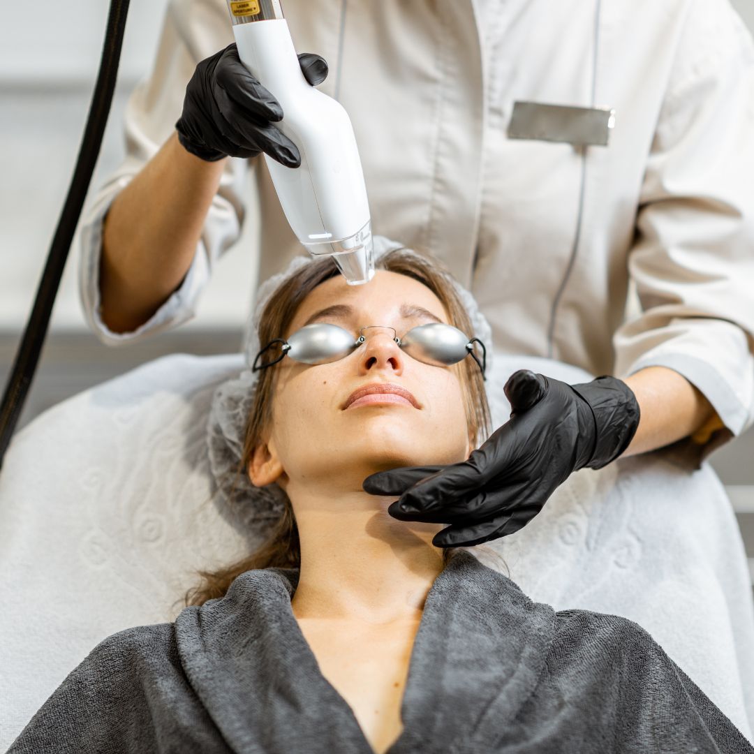 img of a woman getting a treatment